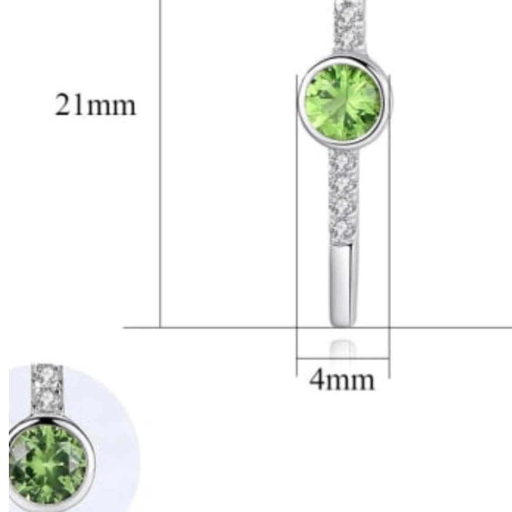 New .925 Sterling with Platinum Overlay Necklace - Picture 4 of 5